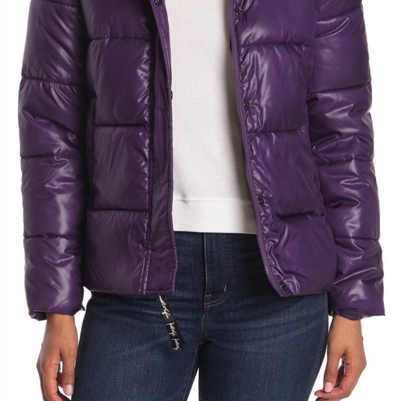 NWT Kendall & Kylie Two Tone Puffer Jacket women’s Large - Picture 6 of 13